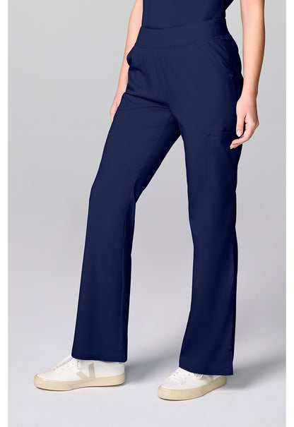 Workwear Revolution CK00039 Women's Flared Cargo Scrub Pants Navy