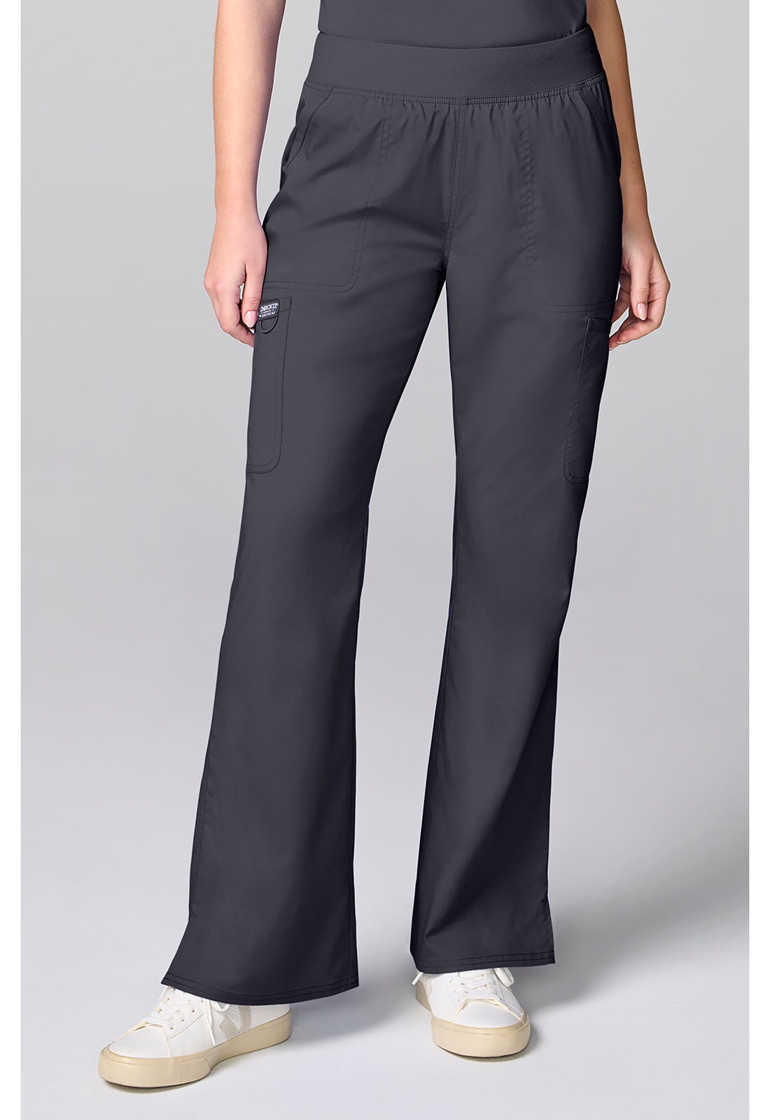Workwear Revolution CK00039 Women's Flared Cargo Scrub Pants Pewter