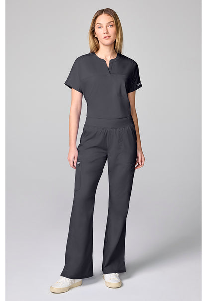 Workwear Revolution CK00039 Women's Flared Cargo Scrub Pants Pewter