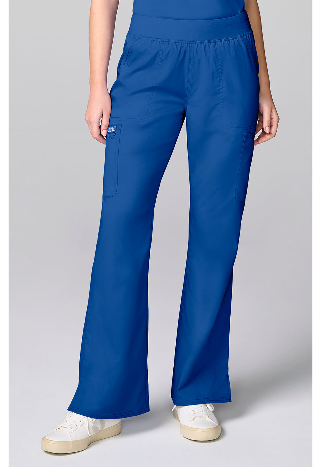 Workwear Revolution CK00039 Women's Flared Cargo Scrub Pants Royal