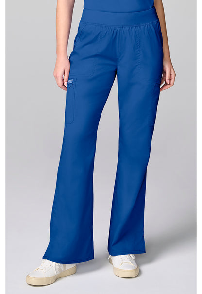 Workwear Revolution CK00039 Women's Flared Cargo Scrub Pants Royal