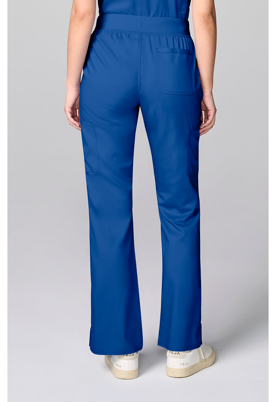Workwear Revolution CK00039 Women's Flared Cargo Scrub Pants Royal