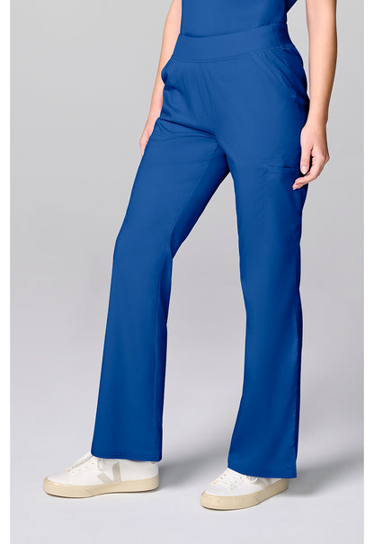 Workwear Revolution CK00039 Women's Flared Cargo Scrub Pants Royal