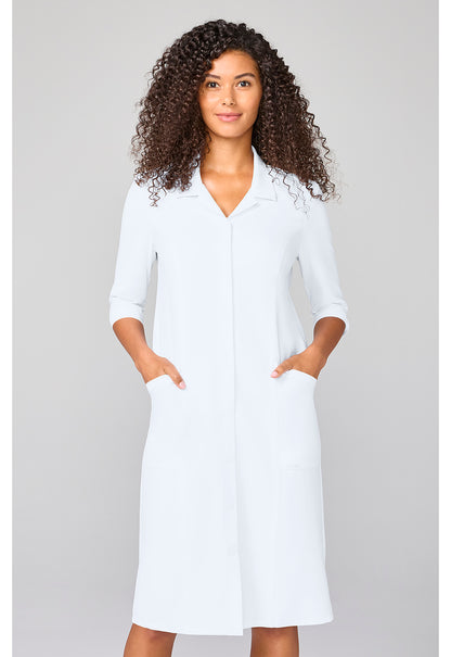 Workwear Originals Ultra CK00046 Women's 3/4 Sleeve Dress White