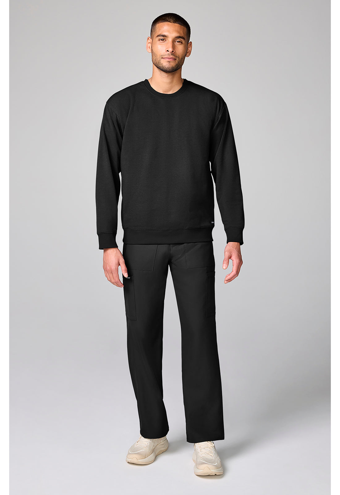 Basics CK00048 Men's Crew Neck Sweatshirt Black