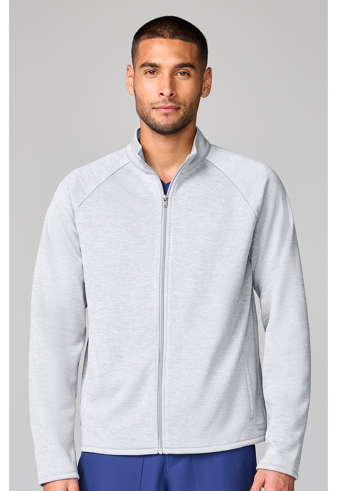 Basics CK00069V Men's Fleece Jacket Heather Grey