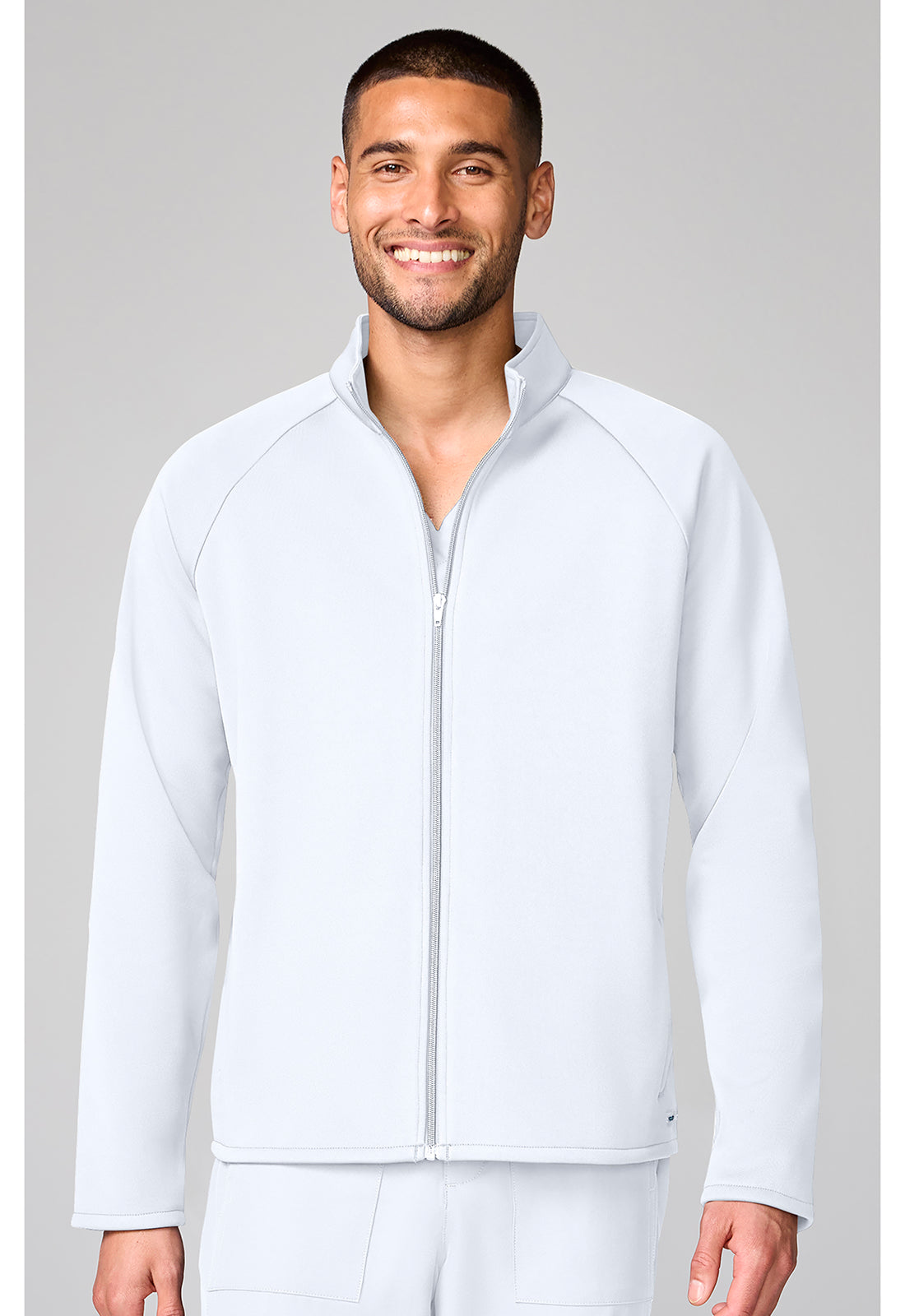 Basics CK00069 Men's Fleece Jacket White