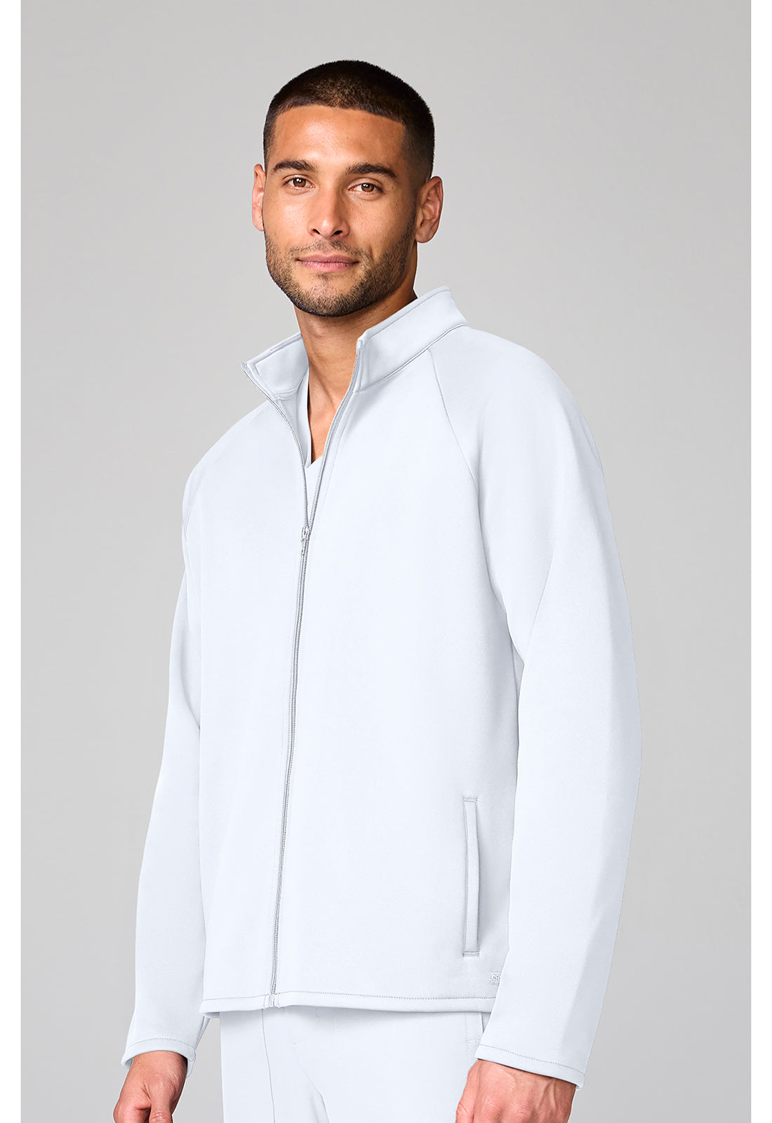 Basics CK00069 Men's Fleece Jacket White