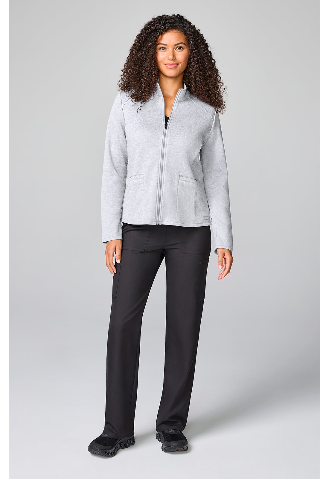Basics CK00070V Women's Fleece Jacket Heather Grey