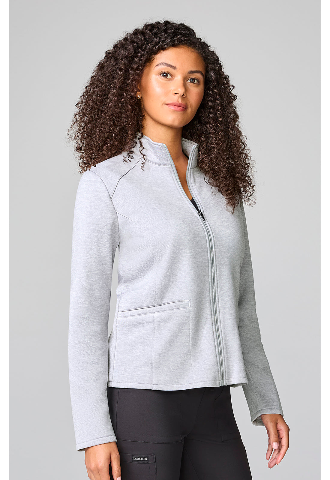 Basics CK00070V Women's Fleece Jacket Heather Grey