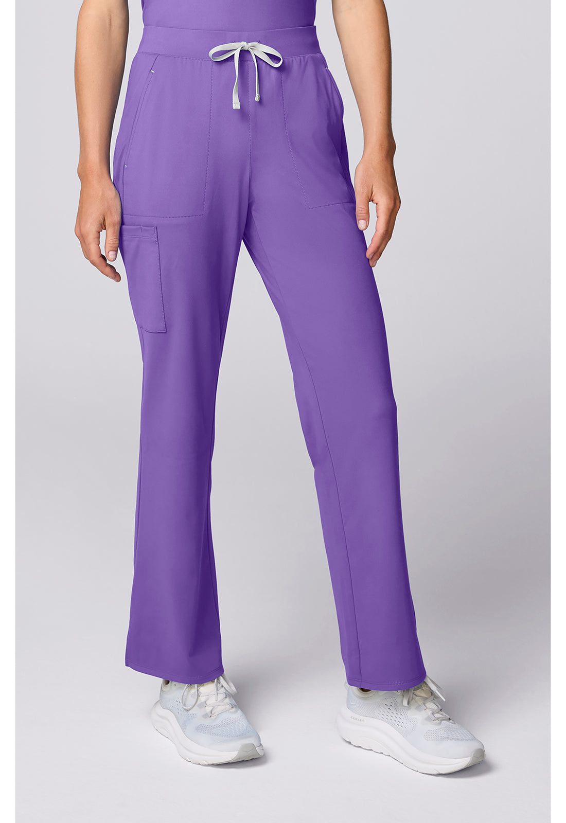 Achieve CK00071 Women's Flared Leg Scrub Pants Lilac Bloom