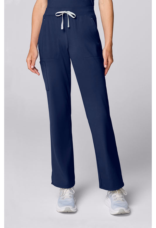 Achieve CK00071 Women's Flared Leg Scrub Pants Navy
