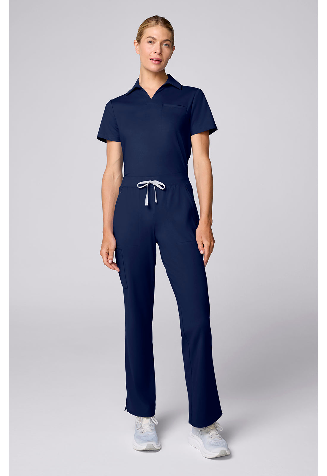 Achieve CK00071 Women's Flared Leg Scrub Pants Navy