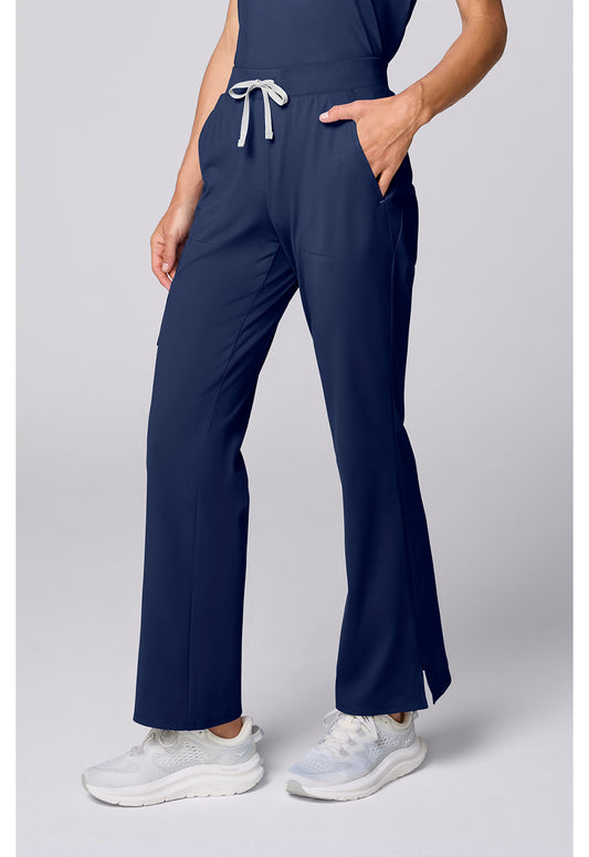 Achieve CK00071 Women's Flared Leg Scrub Pants Navy