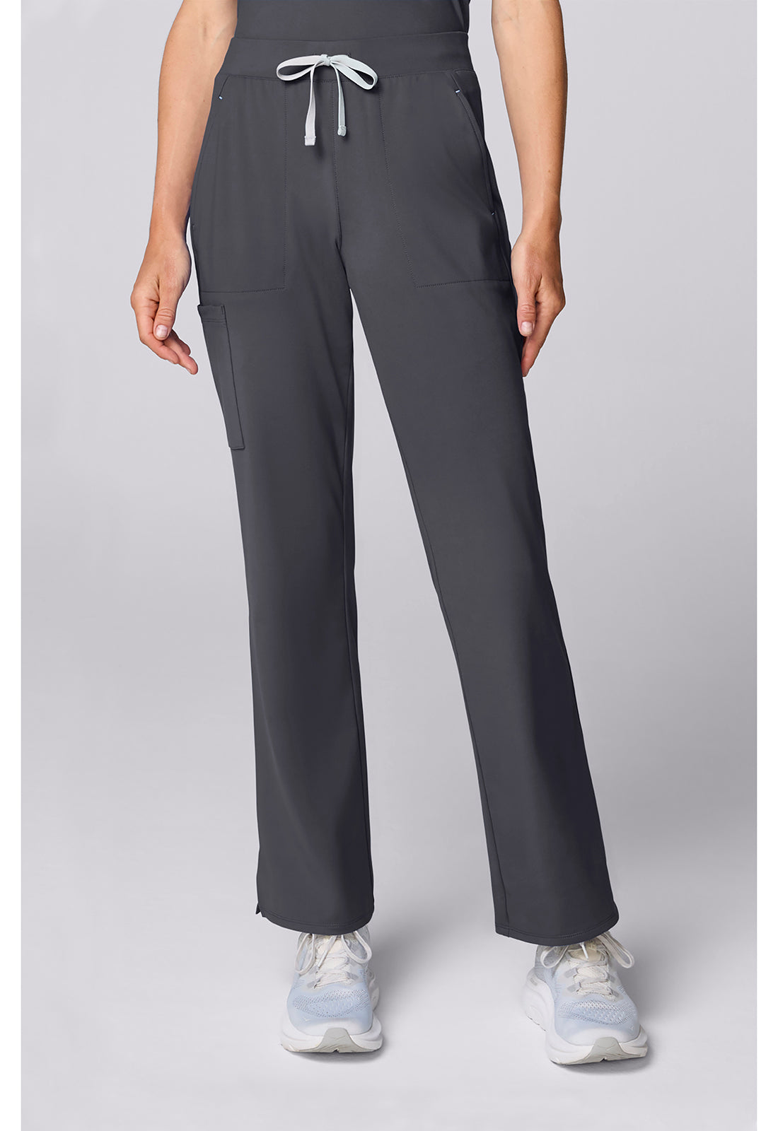 Achieve CK00071 Women's Flared Leg Scrub Pants Pewter