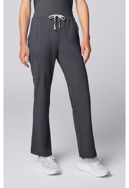 Achieve CK00071 Women's Flared Leg Scrub Pants Pewter