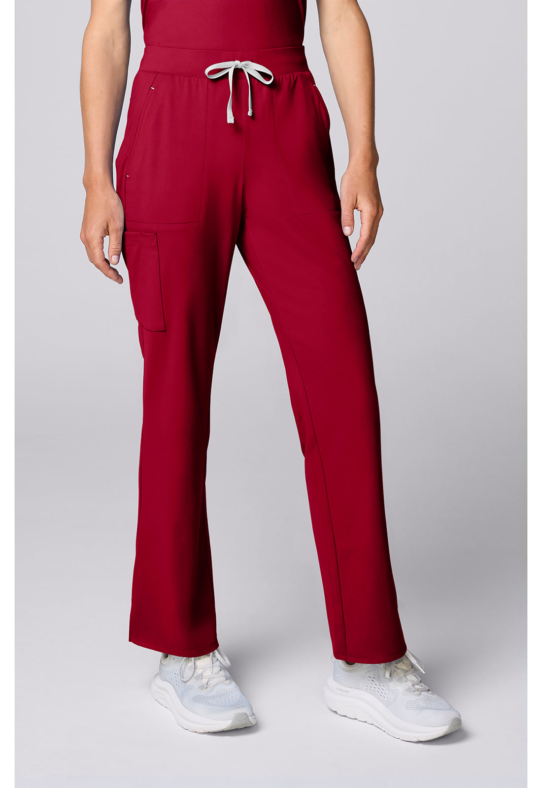 Achieve CK00071 Women's Flared Leg Scrub Pants Red