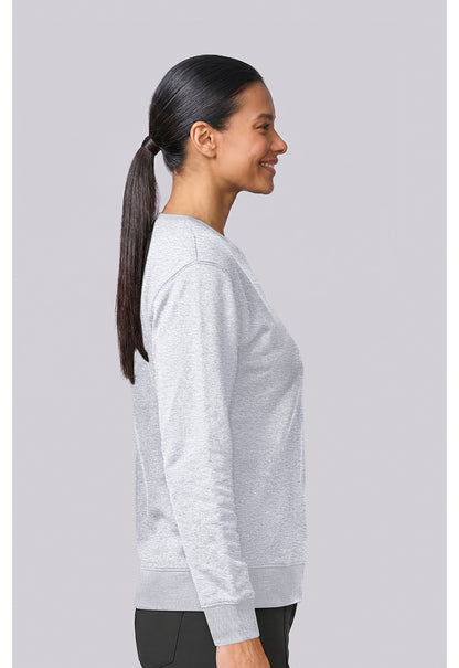 Basics CK00077 Women's Crew Neck Sweatshirt Heather Grey