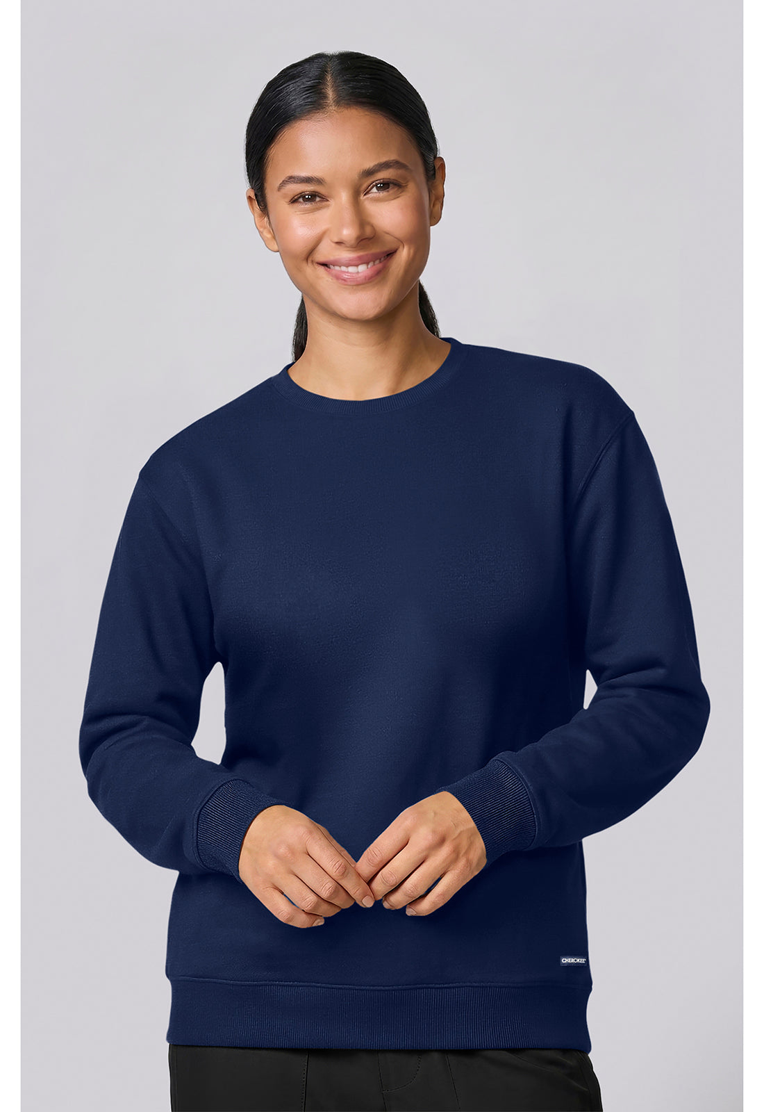 Basics CK00077 Women's Crew Neck Sweatshirt Navy