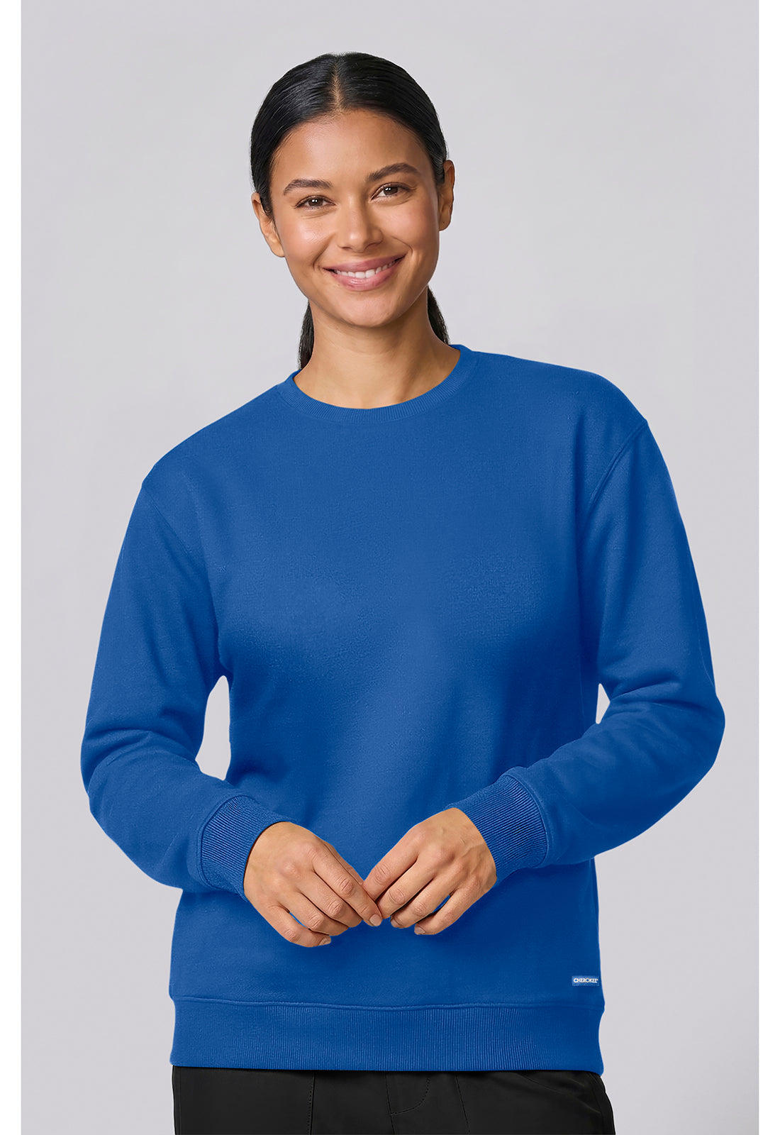 Basics CK00077 Women's Crew Neck Sweatshirt Royal