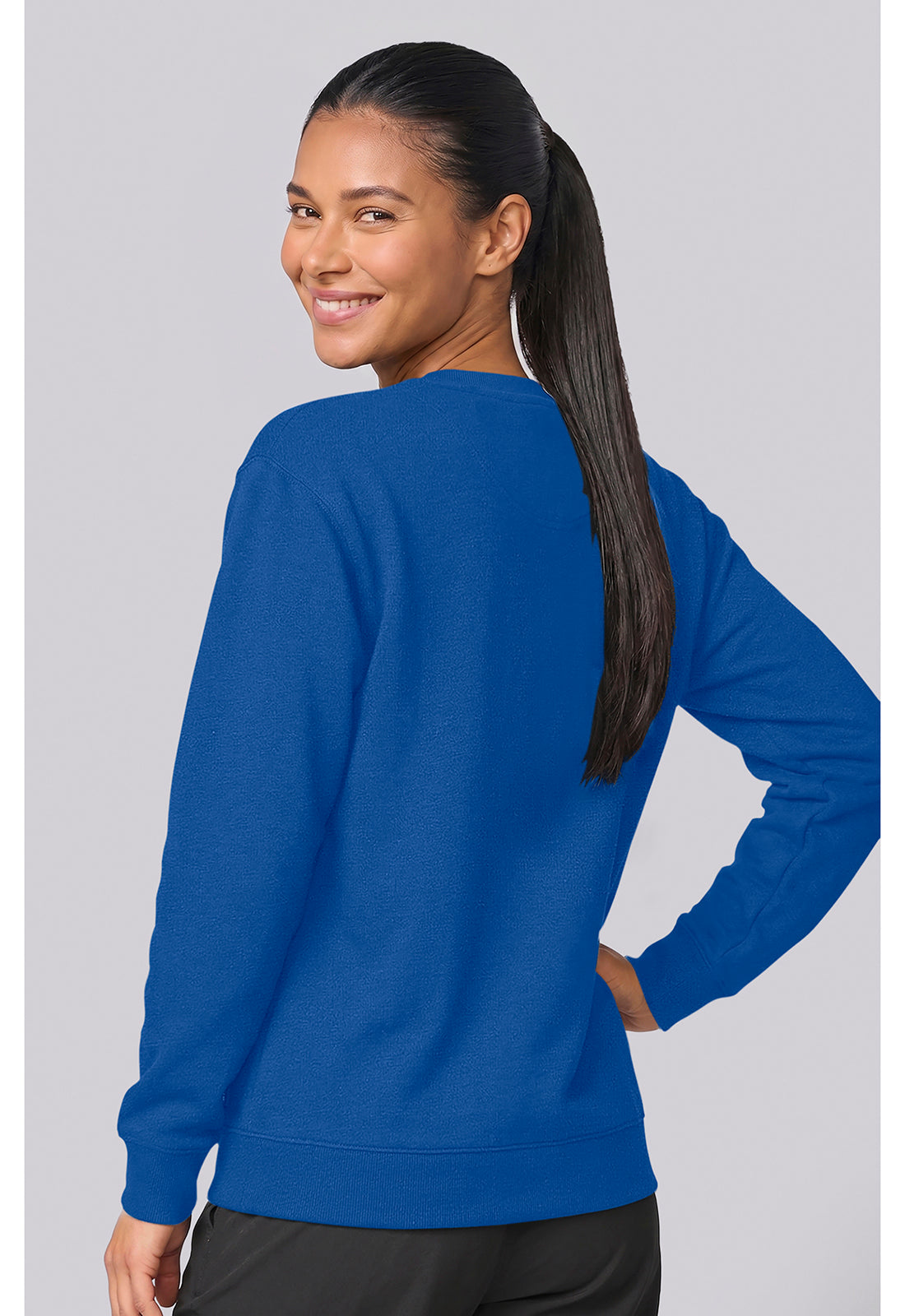 Basics CK00077 Women's Crew Neck Sweatshirt Royal