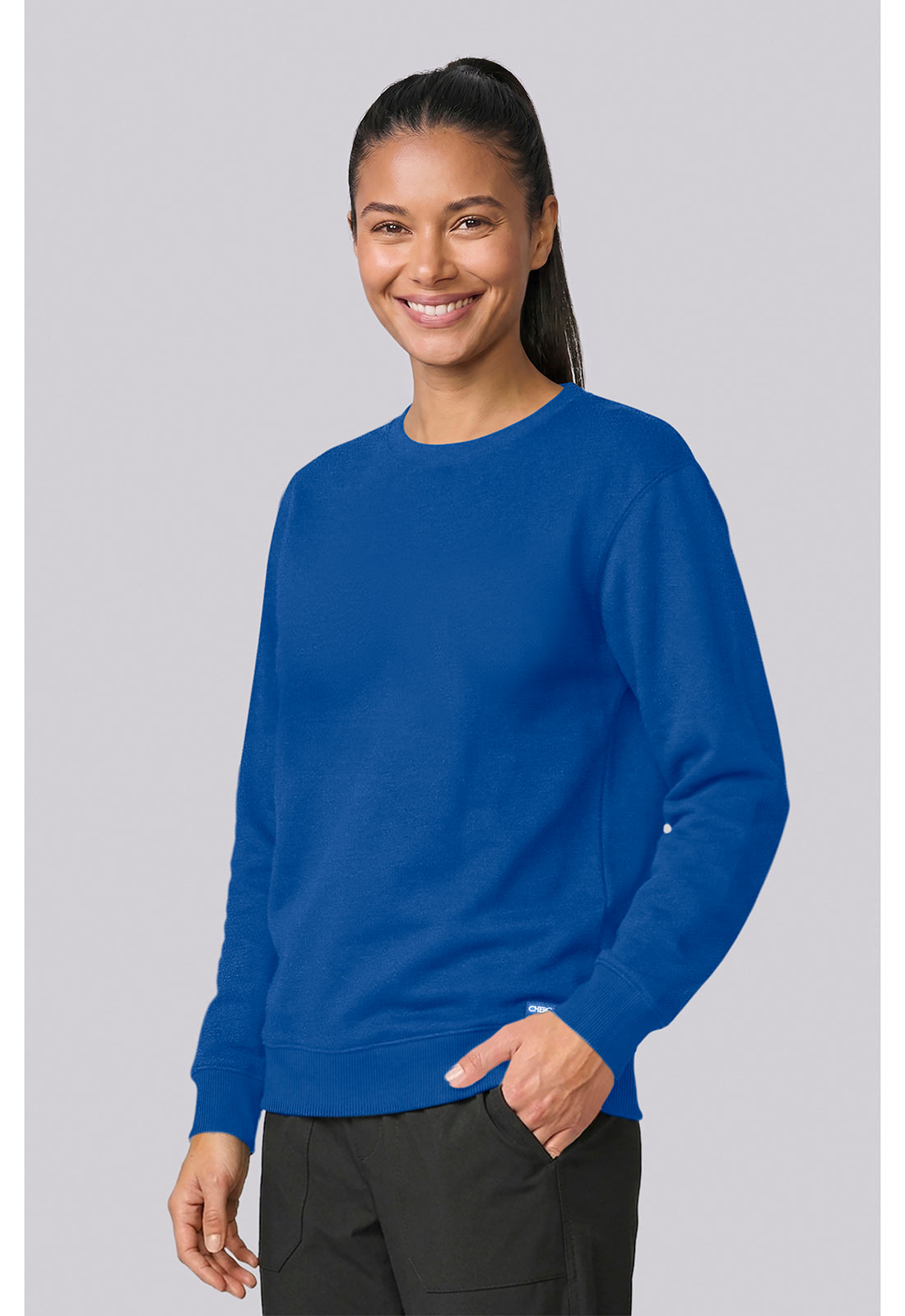 Basics CK00077 Women's Crew Neck Sweatshirt Royal