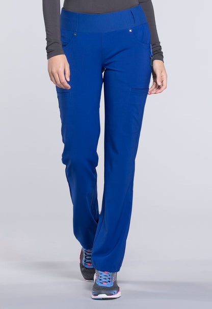 iFlex CK002 Mid Rise Straight Leg Pull-on Pants Galaxy Blue