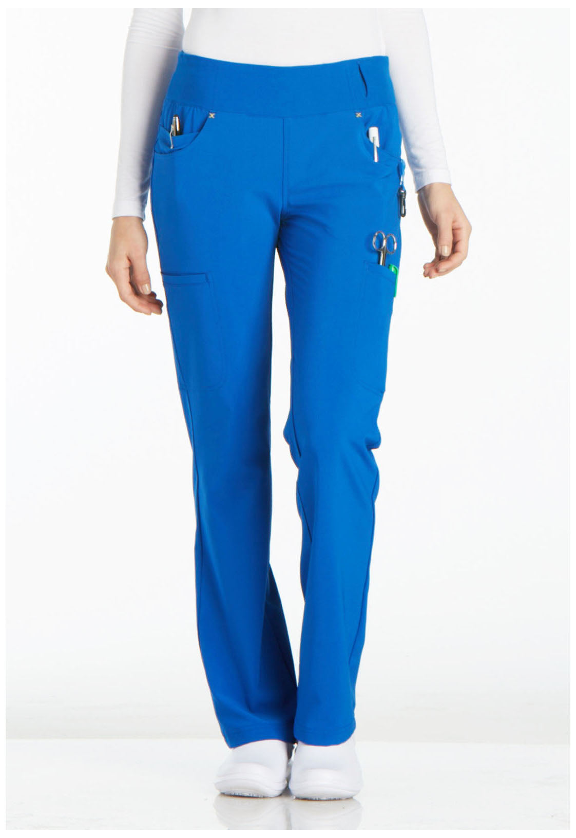 iFlex CK002 Mid Rise Straight Leg Pull-on Pants Royal