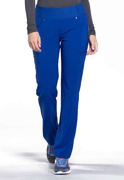 iFlex CK002 Mid Rise Straight Leg Pull-on Pants Galaxy Blue