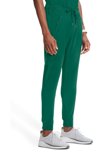 Classics CK004A Men's Mid Rise Jogger Hunter Green Model Image Left Side | Infinity