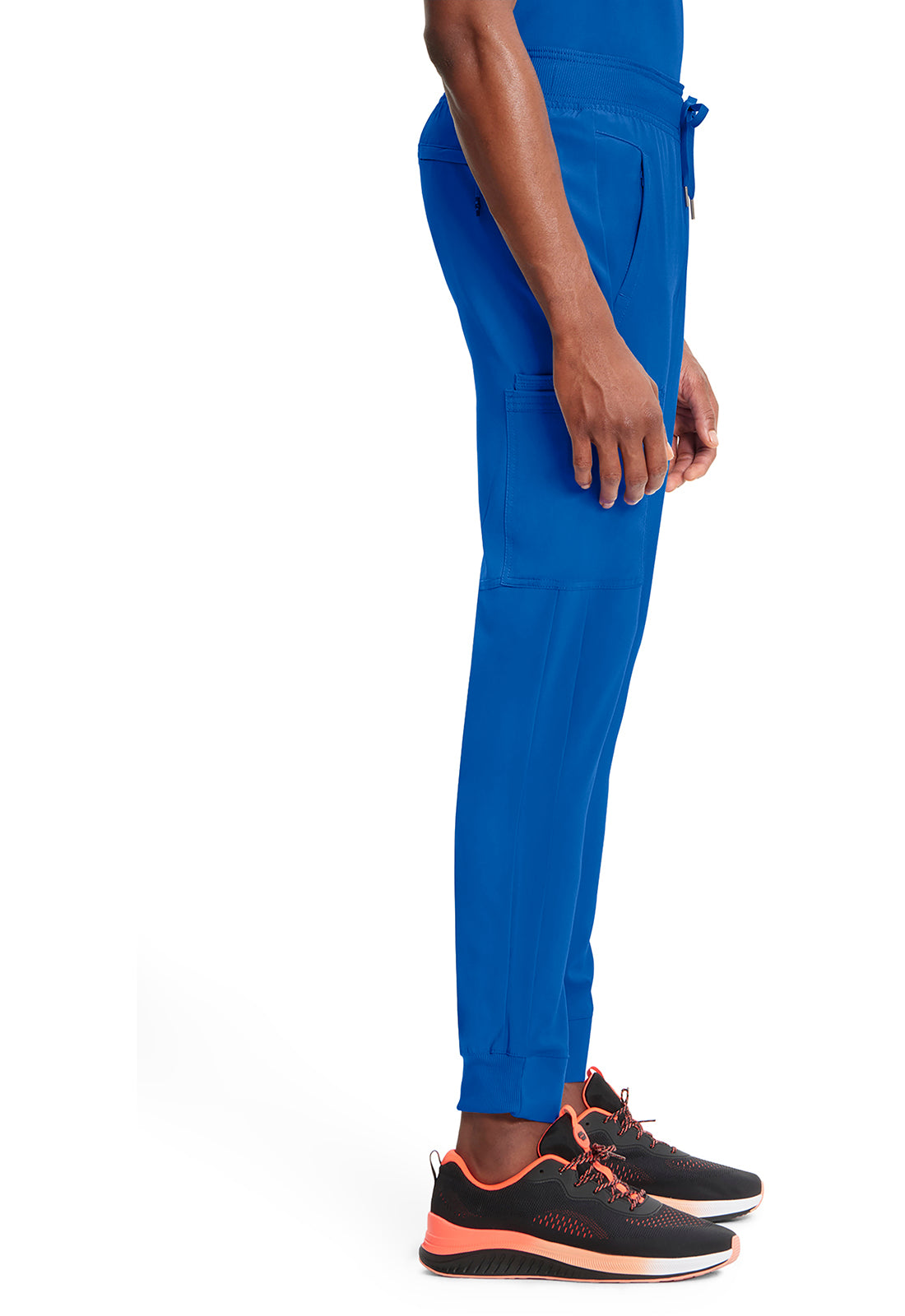 Classics CK004A Men's Mid Rise Jogger Royal Model Image Right Side | Infinity