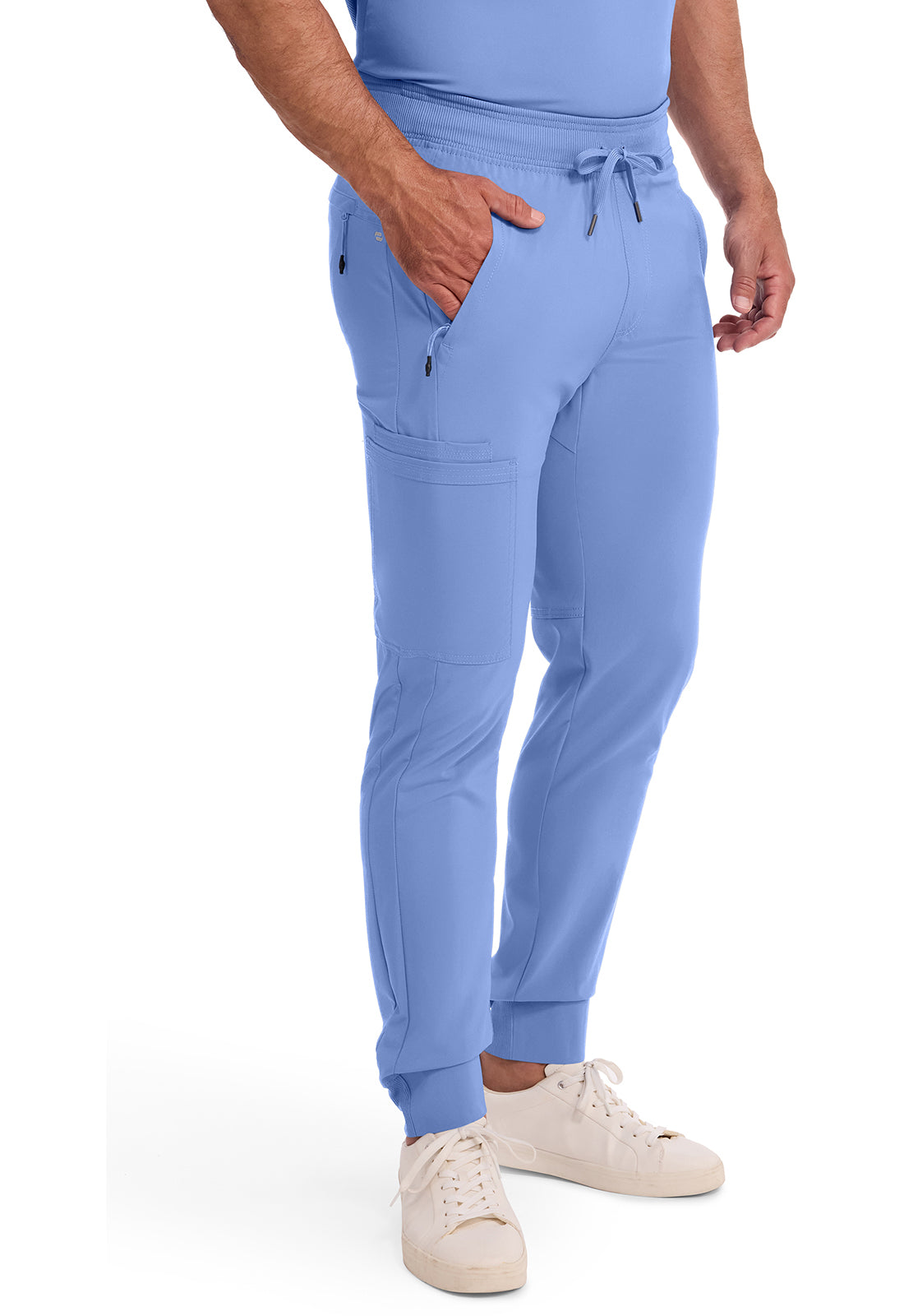 Infinity CK004A Men's Mid Rise Scrub Joggers Ciel