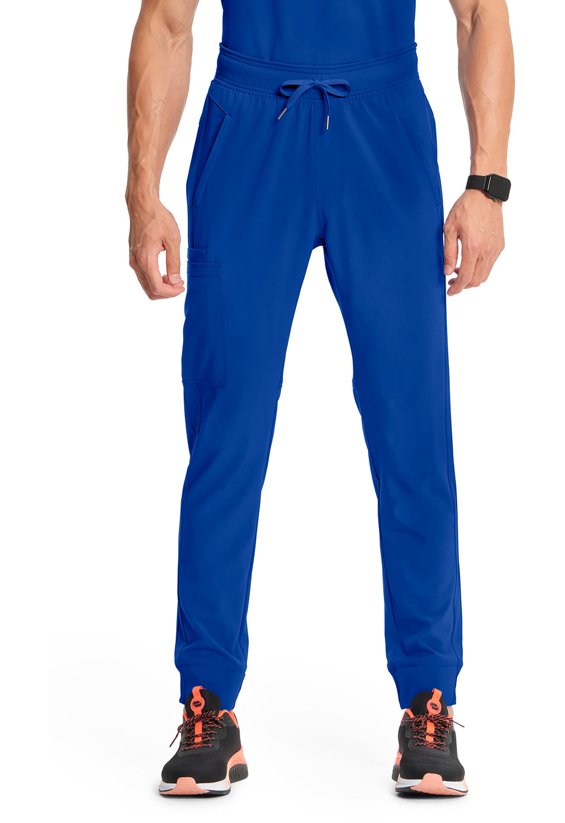 Classics CK004A Men's Mid Rise Jogger Galaxy Blue Model Image Front | Infinity