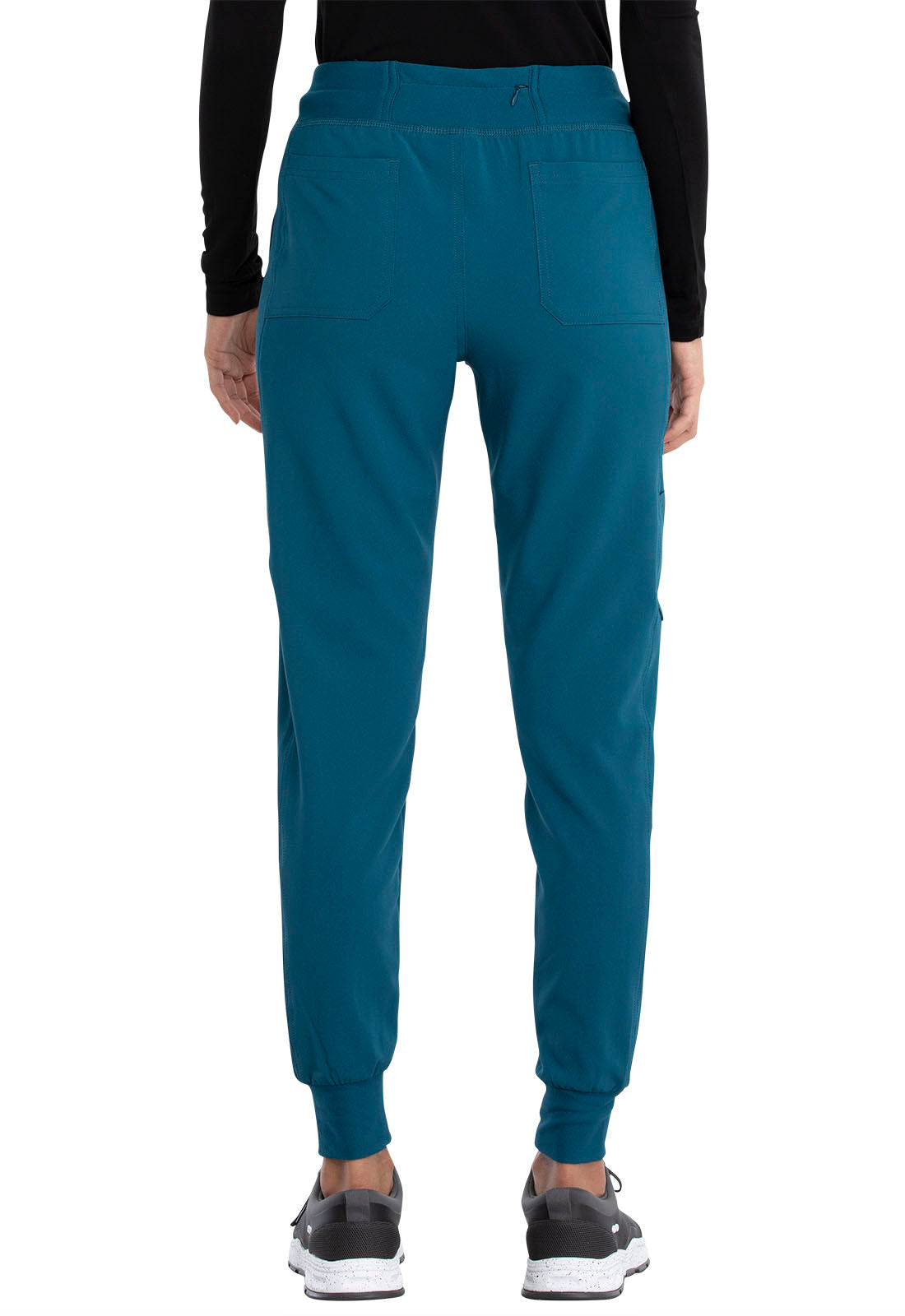 iFlex CK011 Mid Rise Jogger Caribbean Blue Model Image Back | Cherokee