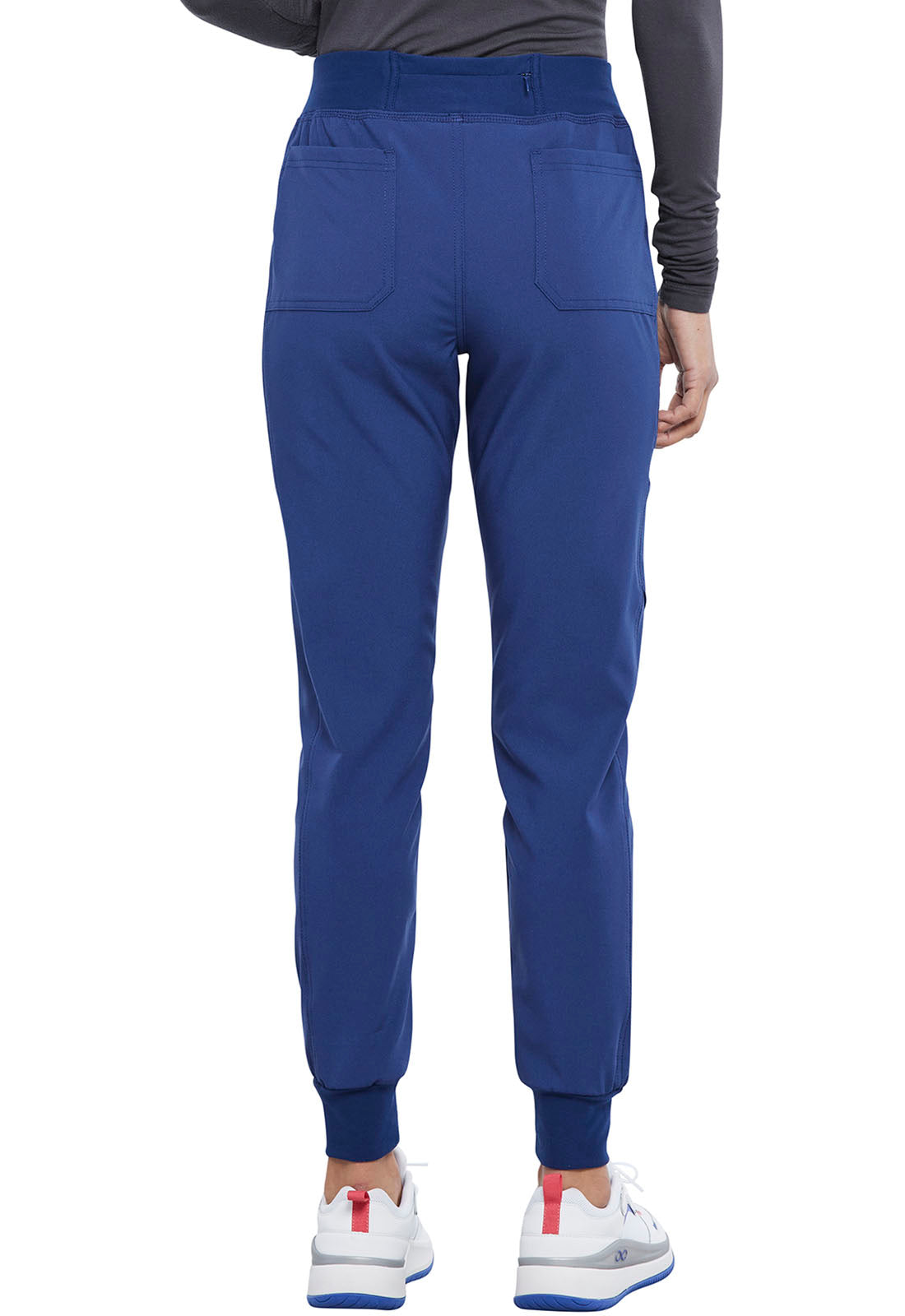 iFlex CK011 Mid Rise Jogger Navy Model Image Back | Cherokee