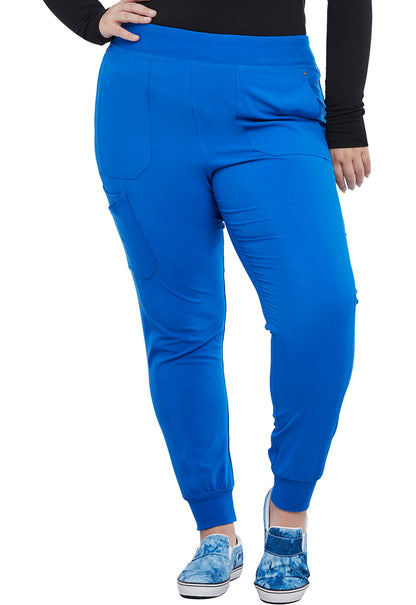 iFlex CK011 Mid Rise Jogger Royal Model Image Front | Cherokee