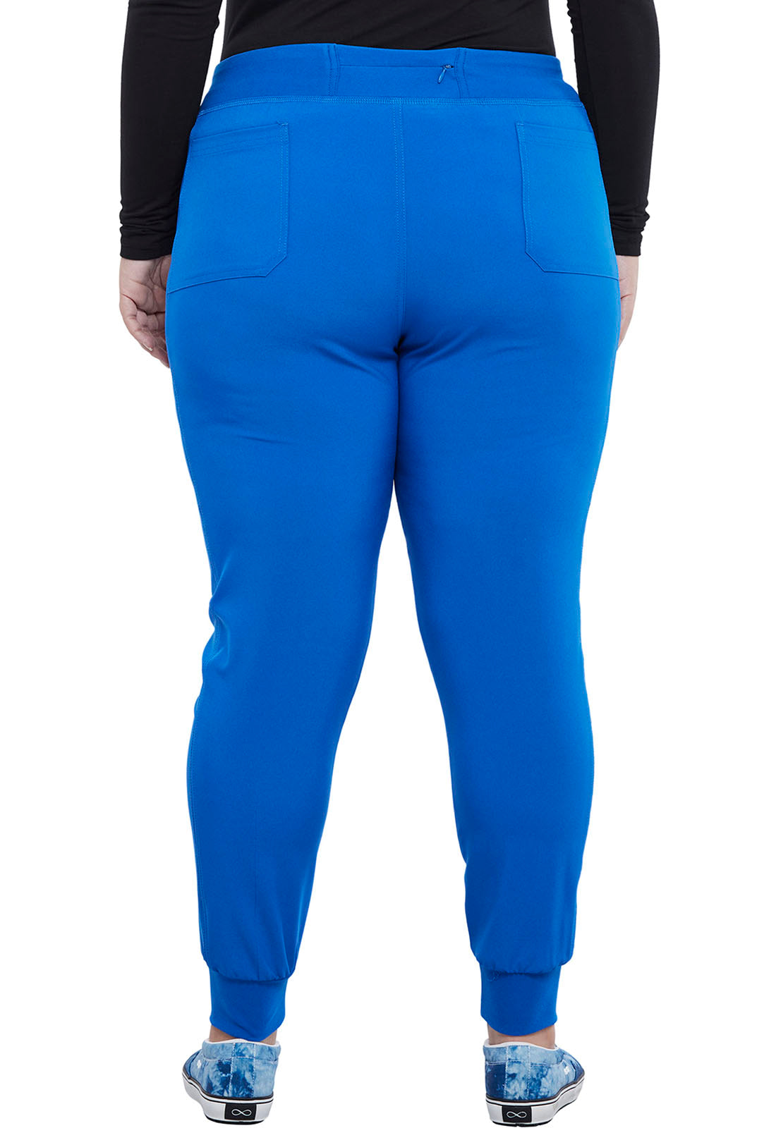 iFlex CK011 Mid Rise Jogger Royal Model Image Back | Cherokee