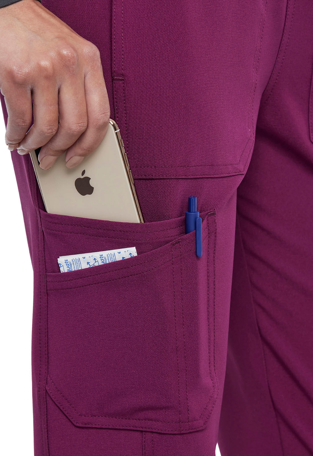 iFlex CK011 Mid Rise Jogger Wine