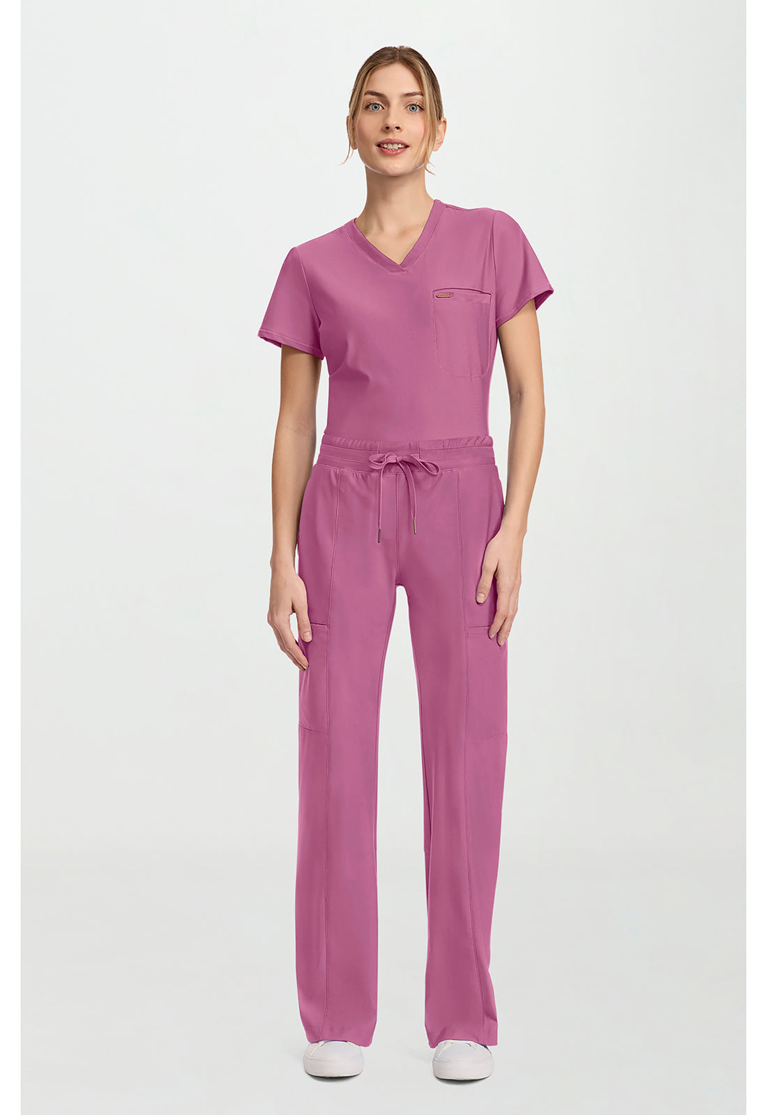 Form CK026 Women's 5-Pocket Trouser Leg Scrub Pants Dusty Mauve