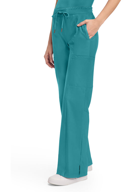 Form CK026 Women's 5-Pocket Trouser Leg Pants Teal Blue