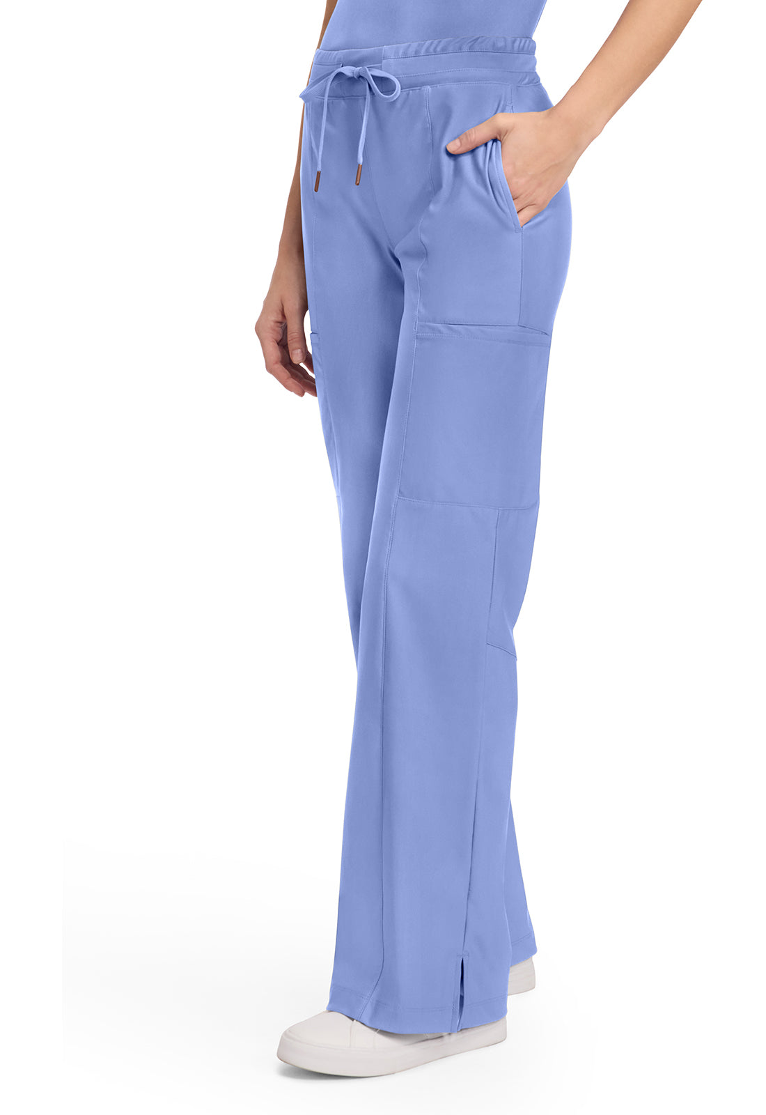 Form CK026 Women's 5-Pocket Trouser Leg Pants Ciel Blue