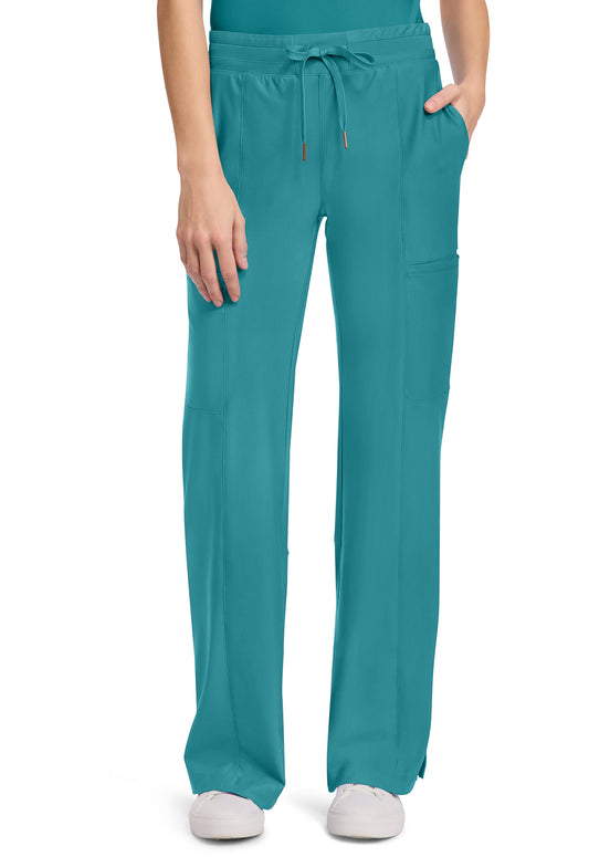 Form CK026 Women's 5-Pocket Trouser Leg Scrub Pants Teal Blue