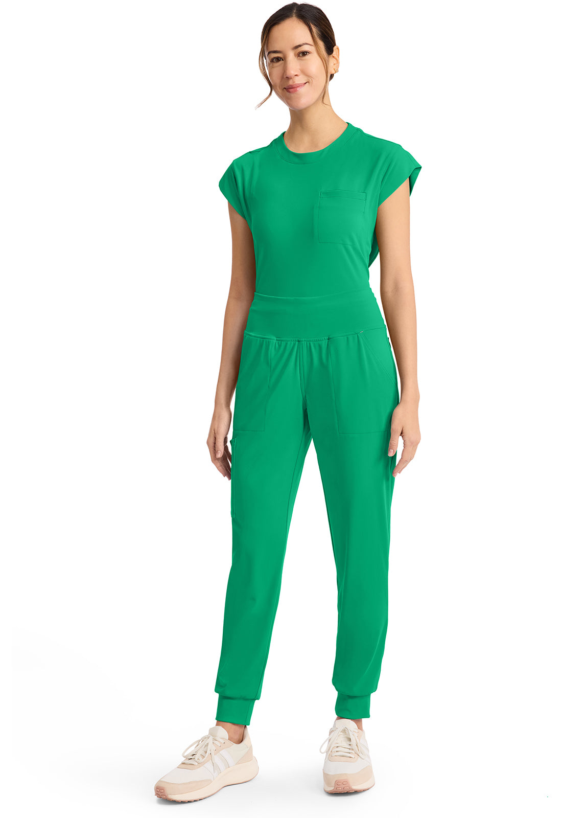 Achieve CK033 Women's 5 Pocket Jogger Pant Green Apple