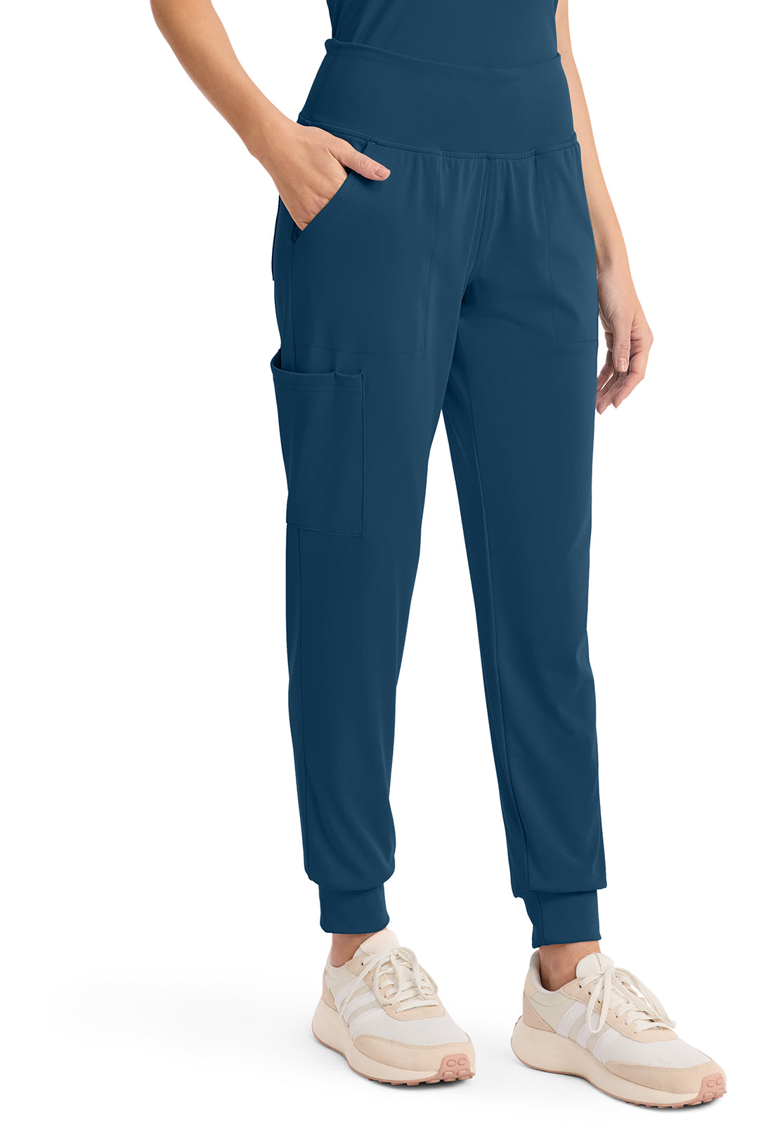 Achieve CK033 Women's 5 Pocket Jogger Pant Caribbean Blue