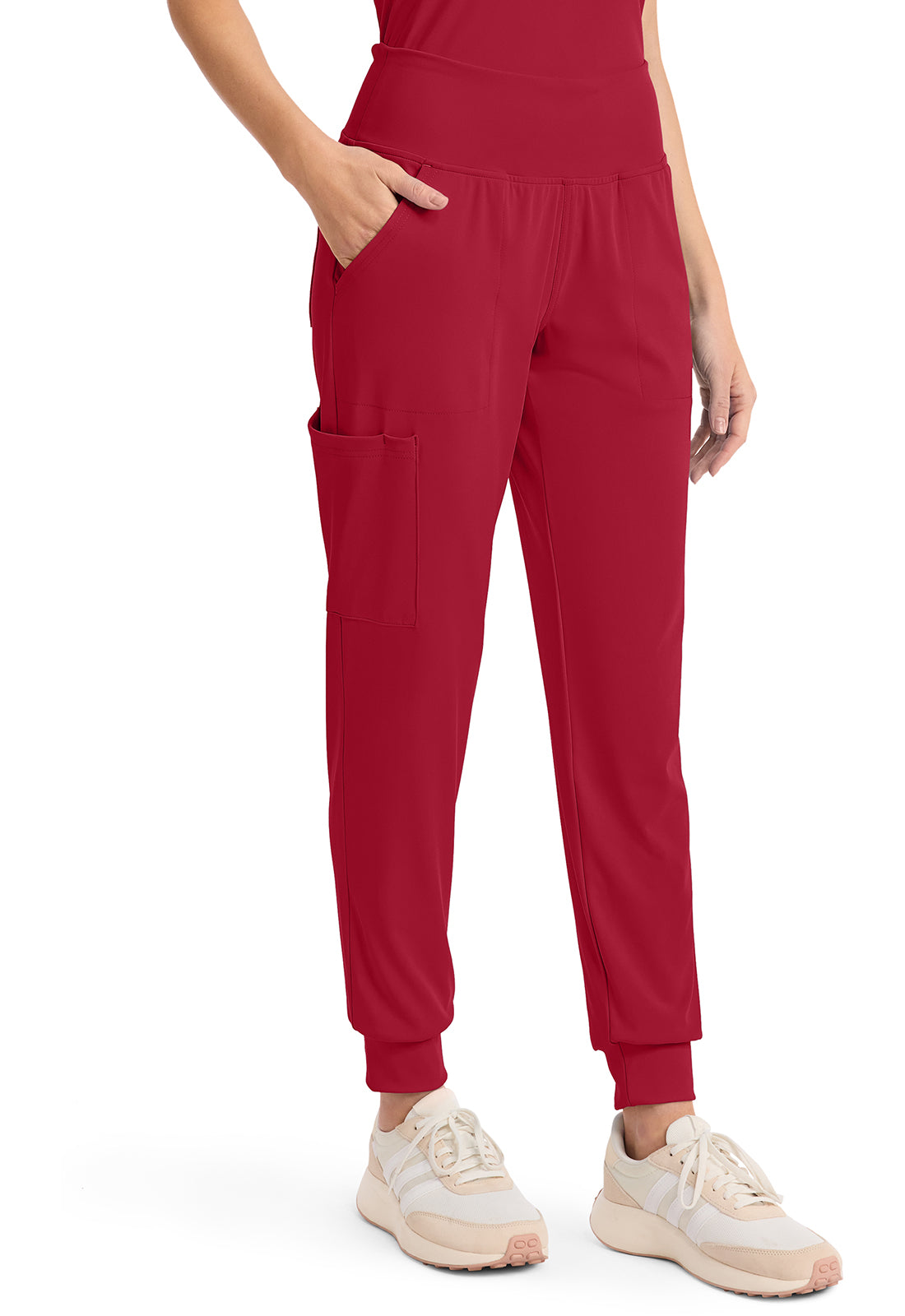 Achieve CK033 Women's 5 Pocket Jogger Pant Red Image 5