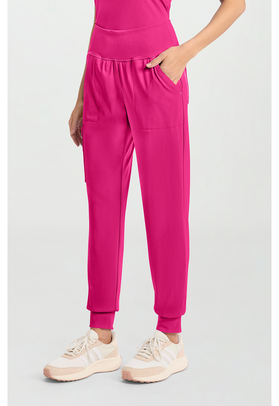 Achieve CK033 Women's 5-Pocket Jogger Scrub Pants Tropical Hibiscus