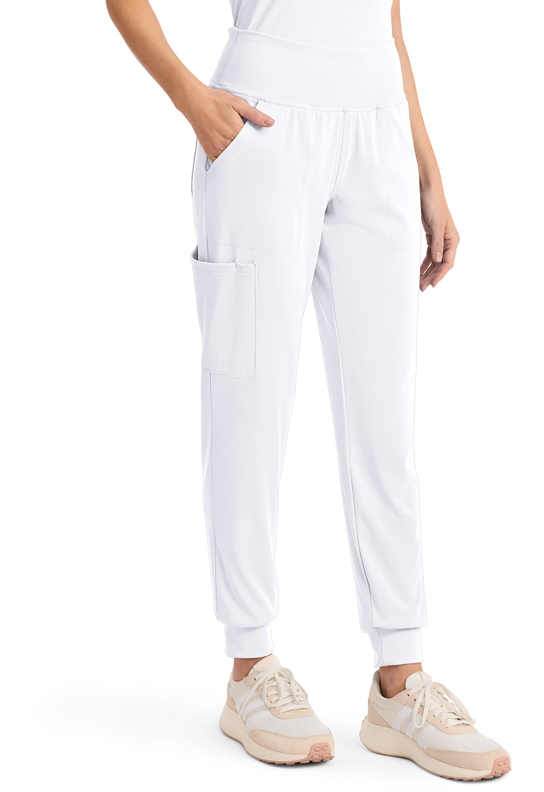 Achieve CK033 Women's 5 Pocket Jogger Pant White
