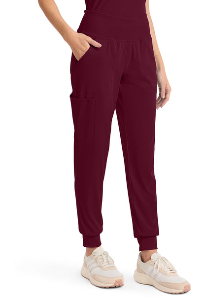 Achieve CK033 Women's 5 Pocket Jogger Pant Wine Image 5