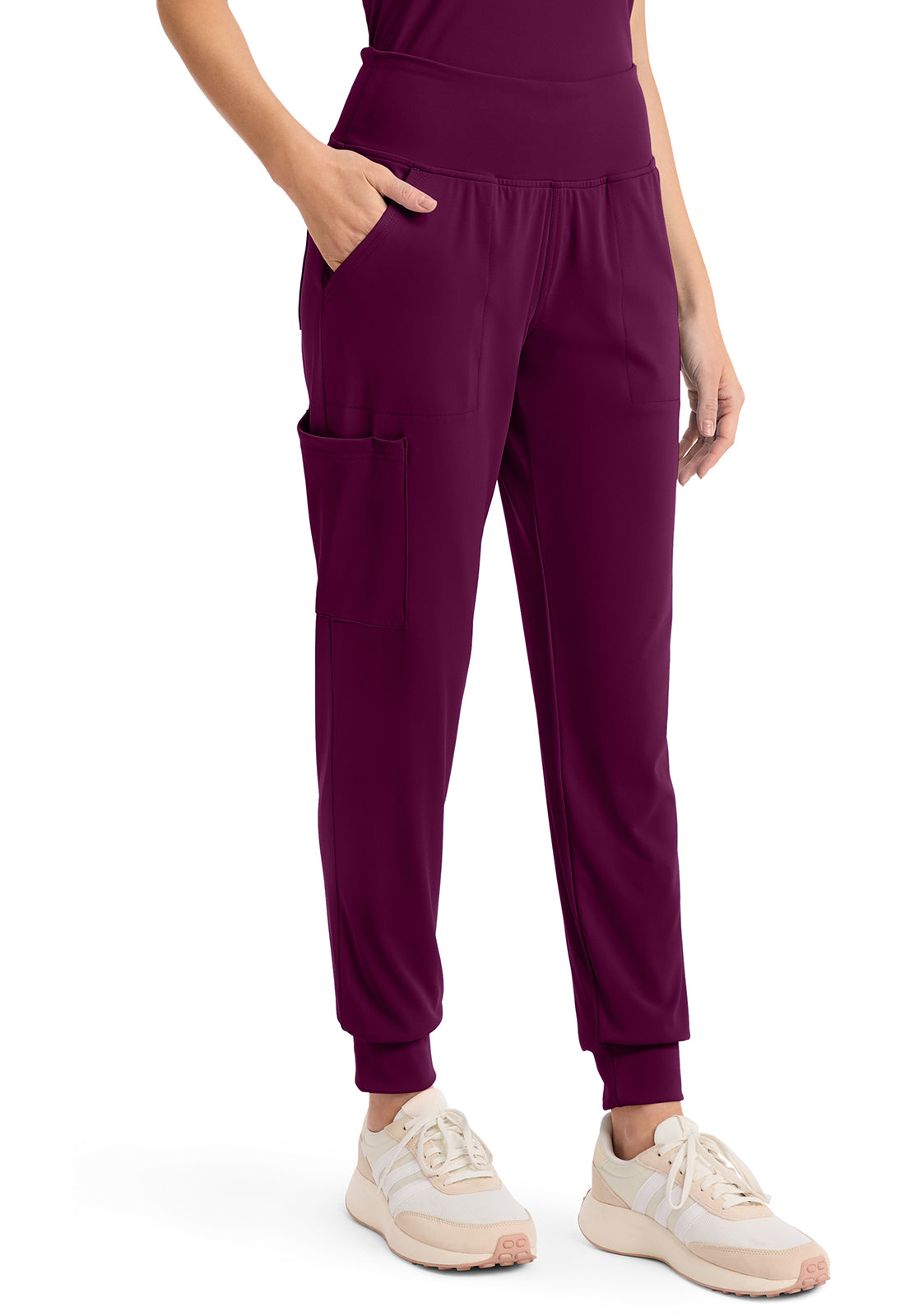 Achieve CK033 Women's 5 Pocket Jogger Pant Wild Mulberry Image 5