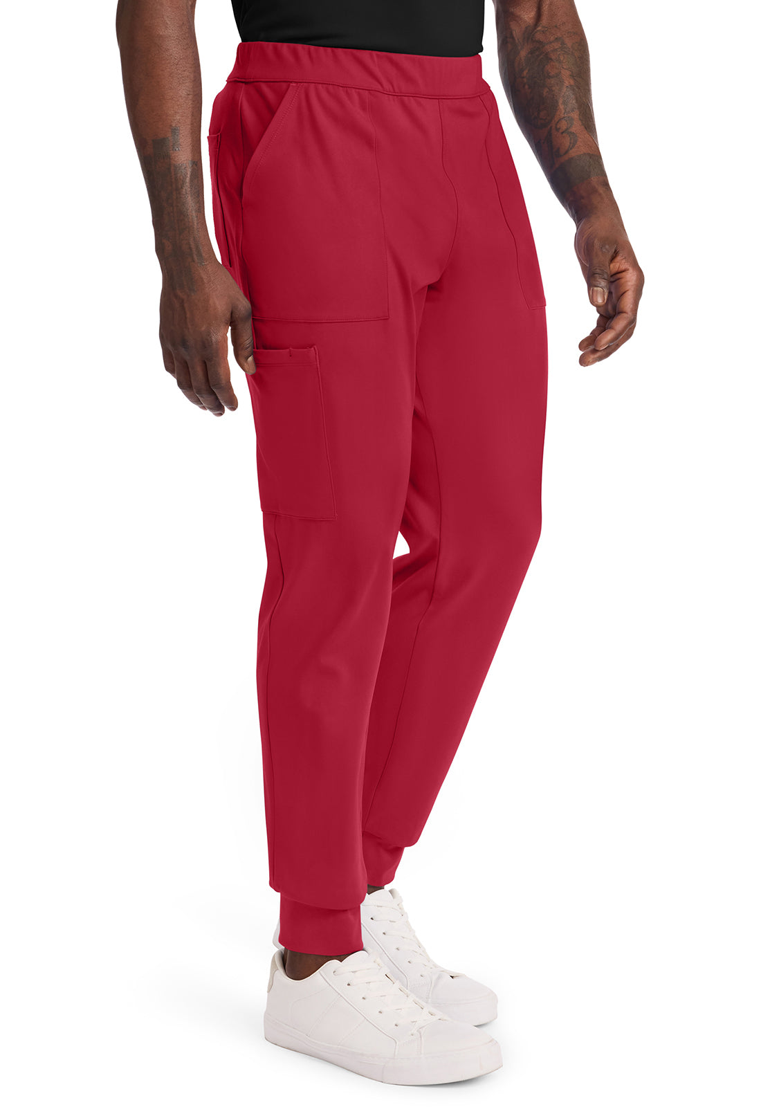 Achieve CK034 Men's Pull on Jogger Pant Red Image 5